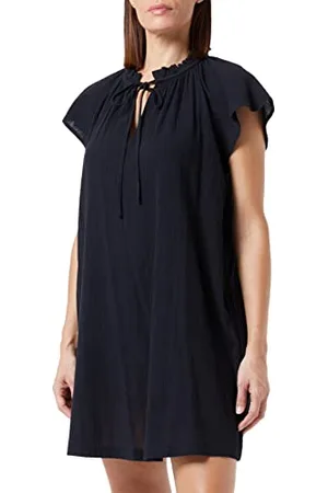 Benetton Damen Vestito 4D37DV020 Kleid, Nero 100, XS