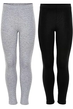 Minymo Mädchen 2er Pack Leggings, ( /Grau 106), (Herstellergröße: 116)
