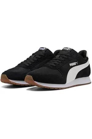 PUMA Unisex ST Miler Sneaker, Black White-Gum, 38.5 EU