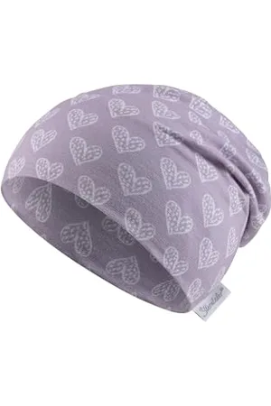 Sterntaler Beanie Herzen - Lässige Baby Mütze aus Flammgarn Jersey mit allover Druck - Mädchen UV-Schutz 50+ Beanie Mütze - Baby und Kinder Übergangsmütze, , Größe 55