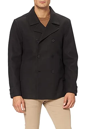 Urban classics Herren TB4494-Classic PEA Coat Jacke, Black, M