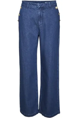 VERO MODA Damen Vmmargot Hr Wide But Color LCS Weite Jeans, , 26 W/32 L