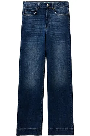 Benetton Damen Pantalone 4ORHDE00Q Jeans,