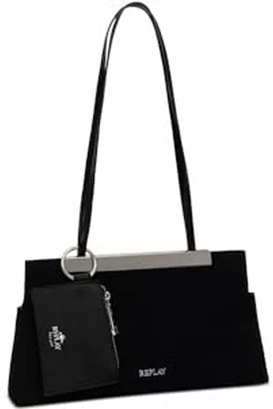 Replay Damen Tasche aus Baumwolle, (Schwarz), Onesize