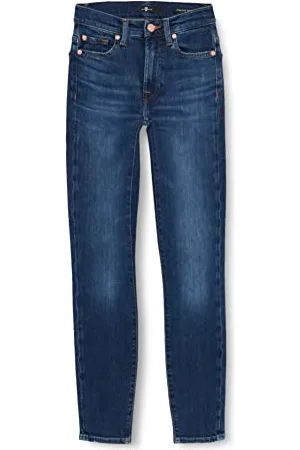 7 for all Mankind Damen Hw Skinny Slim Illusion Highline With Embellished Squiggle Jeans, , 27W / 27L EU