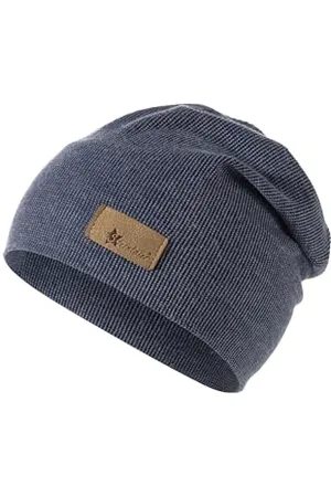 Sterntaler Beanie Rippen - Slouch -Beanie gestrickt mit stylischem Umschlag - Leichte Mütze für Babys - Beanie Jungen mit feinem Rippenmuster - , 47