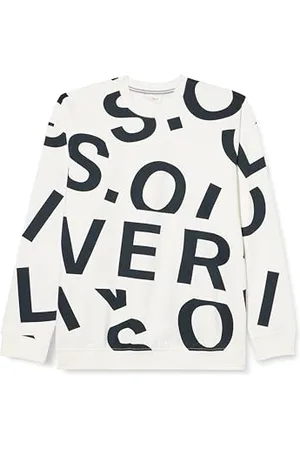 QS by s.Oliver Sweatshirt mit Logo Allover Print