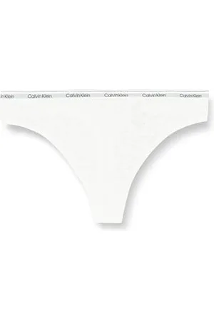 Calvin Klein Damen String High Leg Thong mit Spitze, , XS