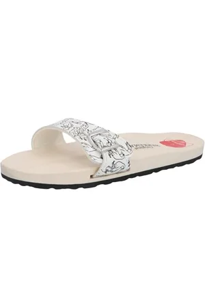 Berkemann Unisex Original Sandale Holzschuh, schwarz/weiß, 42 2/3 EU