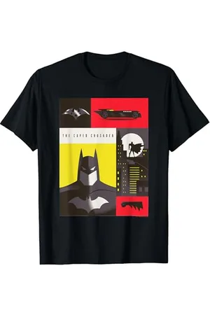 Batman WB 100: The Caped Crusader Icons Poster T-Shirt