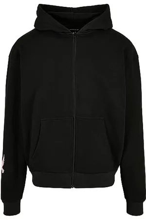 Mister Tee MT Upscale Unisex MT2751-Doves Oversize Zip Hoodie Kapuzenpullover, Black, XS