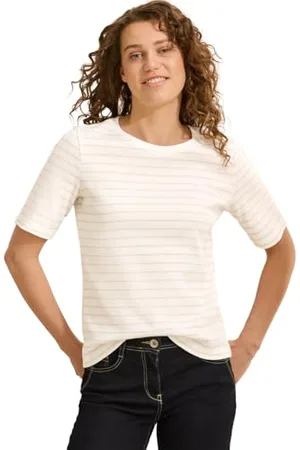 CECIL Damen B322913 Gestreiftes T-Shirt, , M