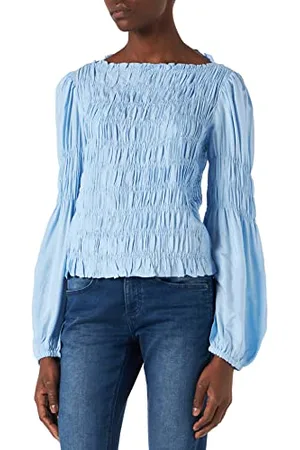 Cream Damen Crhenva Bluse, Placid Blue, 34