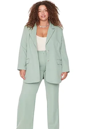 Trendyol Damen Wide Leg Plus Size Pants Hose, , 42