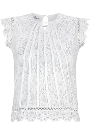 Stockerpoint Damen Isa Bluse, Weiss, 34
