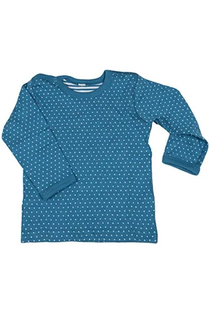 Leela COTTON Unisex Kids Wendelangarmshirt, saphirblau T-Shirt, , 50/56