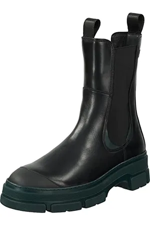 GANT FOOTWEAR Damen MONTHIKE Halblange Stiefel, Black/Green, 40 EU