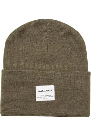 JACK & JONES Herren Mütze JACLONG Knit Beanie One Size Schwarz Grau Rot Grün, Größe:One Size, Farbe: 12150627