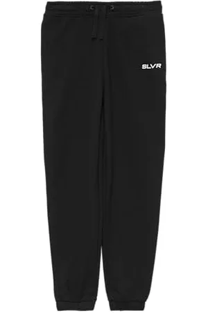 QS by s.Oliver Unisex Jogginghose aus Sweat mit Print-Detail schwarz 176