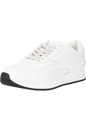 Calvin Klein Jeans Herren Retro Runner Multilayer YM0YM01117 Turnschuhe, Weiß (B White/O Mushroom), 42 EU