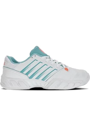 K-Swiss Performance Damen Bigshot Light 4 Tennis Shoe, White/Nile Blue/Desert Flower, 38 EU