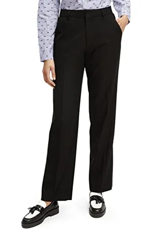 Scotch&Soda Maison Damen Hailey-High Rise Straight Leg Trousers Hose, , 27