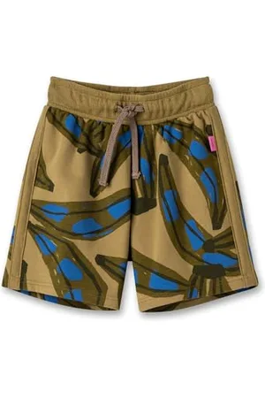 Sanetta Pure Jungen-Sweatshorts Grün | Praktische und Bequeme Sweathose aus Bio-Baumwolle für Jungen. Kinder Bekleidung 104