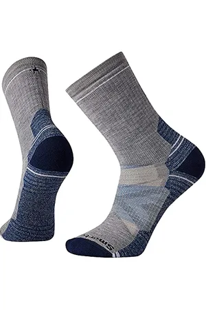Smartwool Damen Wandersocken aus Merinowolle, lange Sportsocken, leichtes und atmungsaktive Merinowolle, für Winter und Sport, Walking und Wandern, Grau, L