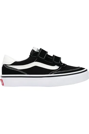 Vans Unisex Brooklyn Sneaker, Veloursleder-Leinwand schwarz weiß
