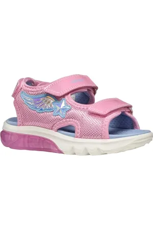 Geox J CIBERDRON G Sandal, Pink/Lt Sky, 29 EU