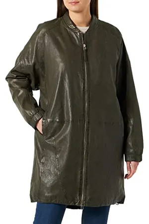Freaky Nation Damen Fiene-FN Ledermantel, , L