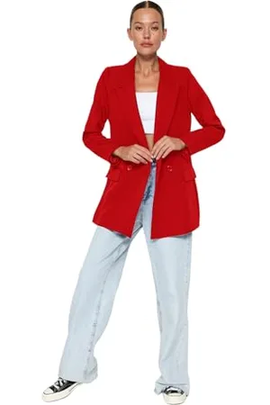 Trendyol Damen Bey Tket Blazer Red classic jacket Red , , 36 EU