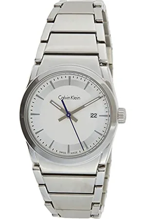 Calvin Klein Herren Analog Quarz Uhr mit Edelstahl Armband K6K33146