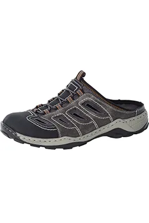 Rieker Herren 08096 Clogs, Grau (schwarz/rauch/rauch/00), 40 EU