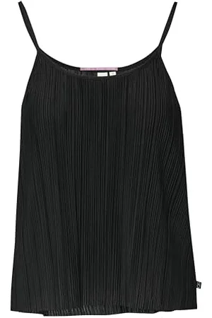QS by s.Oliver Damen 2147728 Top Mit Plisseefalten, 9999, S EU