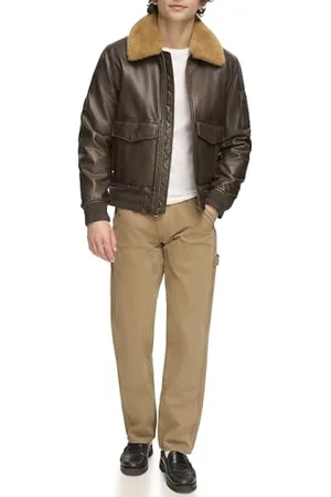 Tommy Hilfiger Herren-Bomberjacke aus Kunstleder, , L