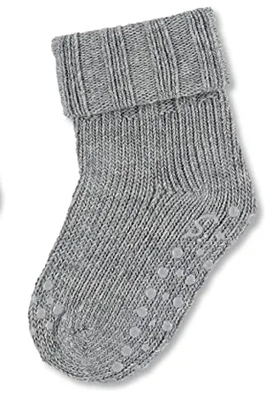Sterntaler ABS Krabbelsocken aus Wolle - Baby Stoppersocken - ABS-Motiv auf Spann und Sohle - Krabbelsöckchen - Baby und Kinderstrümpfe, , Größe 18
