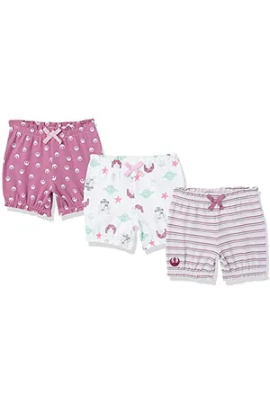 Amazon Disney | Marvel | Star Wars | Princess Baby Mädchen Pumpshorts, 3er-Pack, , 0 Monate