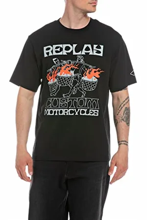 Replay Herren M6520 T-Shirt, 098 Black, XS