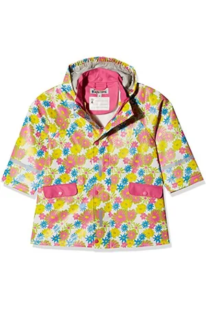 Playshoes Mädchen Regenjacke Blumendruck Regenmantel, , 98