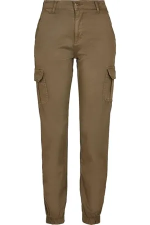 Urban classics Damen Ladies High Waist Cargo Pants Hose, , 28