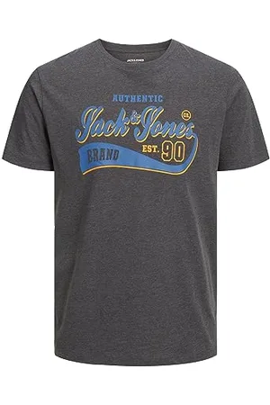 JACK & JONES Herren Jjelogo Tee Ss O-Neck 2 Col 23/24 Pls T-Shirts für Herren, , 6XL Große Größen