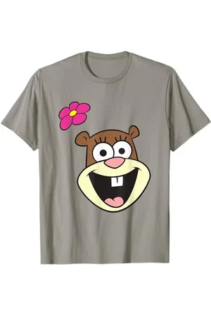 Spongebob Cheerful Sandy Cheeks Big Face T-Shirt
