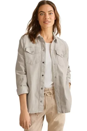 CECIL Damen B212516 Gestreiftes Jeans-Overshirt, , S