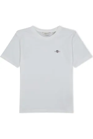 GANT Unisex Shield SS T-Shirt, White, 134-140