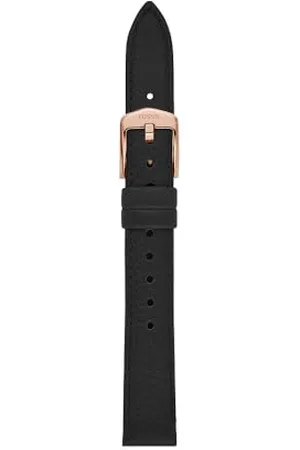 Fossil Uhrenband für Damen 14 mm LiteHide-Leder schwarz, S141222