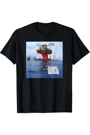 Gorillaz Plastic Beach LP Cover T-Shirt