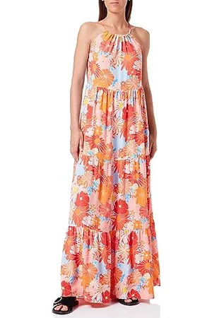 Mavi Damen Printed Dress Kleid, , L