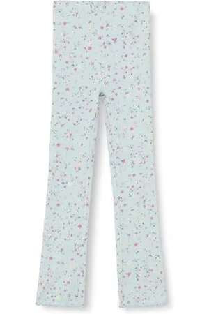 QS by s.Oliver Mädchen 2142447 Legging mit Allover Print, türkis, L
