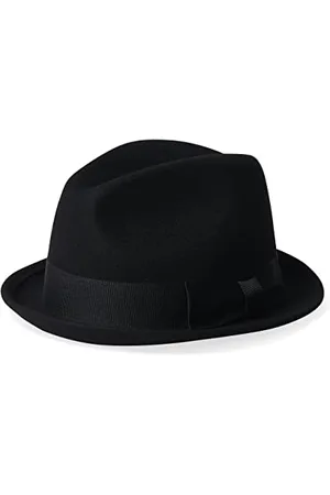 Brixton Unisex Staten Fedora, Black, One Size